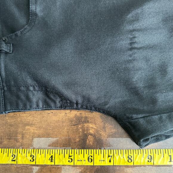 Inc Womens Jeans Sz 4P Black Low Rise Distressed Skinny Grunge Goth Punk VGUC - Picture 4 of 10